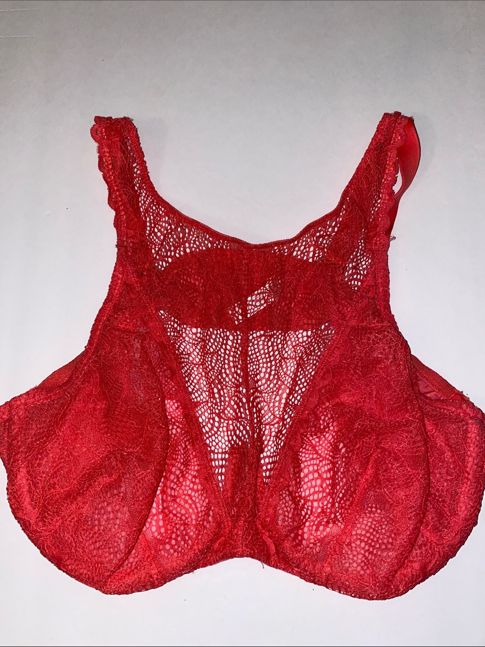 Cacique High Neck Lace Balconette Bra